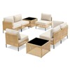 Buenhomino Patio Furniture Set – Outdoor Sectional Wicker Sofa with Cushions, All-Weather PE Rattan Conversation Set for Garden, Balcony & Poolside - 3 of 4