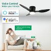 YUHAO 42 Inch Smart Integrated Dimmable LED Modern and Contemporary Ceiling Fan with Light,3 ABS Blades ,Works with Alexa and Google Assistant - 2 of 4