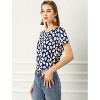 INSPIRE CHIC Women's Crew Neck Short Sleeve Floral T-Shirt - 2 of 4