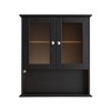Sapphtopaz Modern Wall Bathroom Cabinet with Door & Open Shelves Wooden Bathroom Cabinet Over The Toilet Wall Storage Cabinet,Medicine Cabinets - 3 of 4