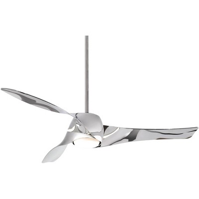 58" Minka Aire Artemis Liquid Nickel LED Smart Ceiling Fan