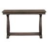 Classic Traditional Sofa Table with Bottom Shelf and Scrolled Base, Wooden Console Table for Living Room - 4 of 4