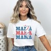 Simply Sage Market Women's Baseball Mama Lightning Bolt Short Sleeve Garment Dyed Tee - 2 of 2