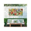 Cottage Garden West of The Wind CHARADES Blue, Red, Green 48 x 24 Inch Waterproof Gallery Wrapped Canvas, Outdoor Garden, Yard, Patio All Weather - 2 of 2