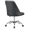 Vynxaria Grey and Chrome Adjustable Desk Chair - 4 of 4