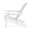 GDFStudio Adelina Rustic Outdoor Acacia Wood Folding Adirondack Chair - 4 of 4