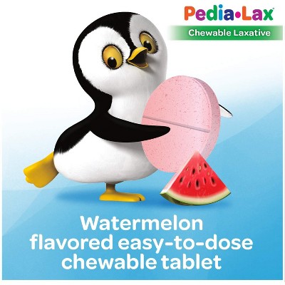Pedialax Laxative Chewable Tablets For Kids Ages 211 Watermelon
