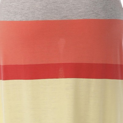 coral / aqua / yellow