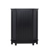 HDZNVF Black Bathroom Cabinet Triangle Corner Storage Cabinet with Adjustable Shelf - 4 of 4