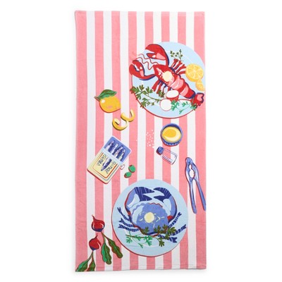Vera Bradley Women's Outlet Cotton Looped Terry Outlet Essential Beach Towel