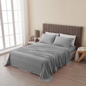 Isla Jade Super Soft T-Shirt Jersey Knit Sheet Set Heathered - 1 of 4