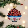 Old World Christmas 2.75 In Bowl Of Cherries Delectable Fruit Pie Tree Ornaments - 3 of 3
