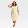 Women's Knit Button-Front Midi Dress - A New Day™ - 3 of 3