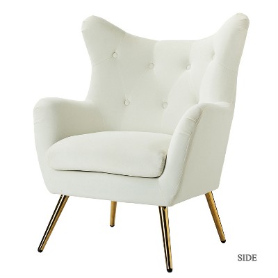Godefroy Upholstery Accent Chair velvet with Wingback | Karat Home