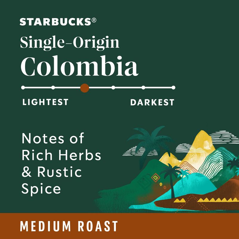Starbucks Medium Roast Ground Coffee &#8212; Colombia &#8212; 100% Arabica &#8212; 1 bag (12 oz.), 3 of 9