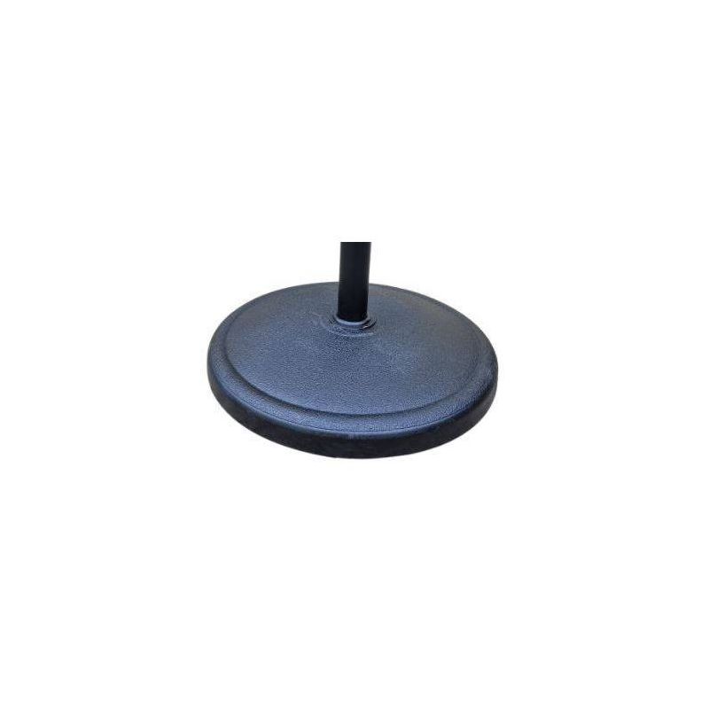 42Ibs Resin Patio Umbrella Base Black - Wellfor: Decorative, Heavy-Duty, Weather-Resistant, Easy Assembly, Outdoor Parasol Stand, 3 of 9
