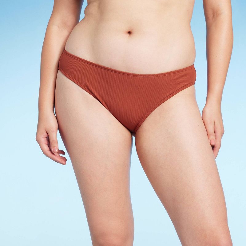 Women's Ribbed Hipster Bikini Bottom - Shade & Shore™, 5 of 7