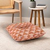 June Journal Triangular Lines in Terracotta Square Floor Pillow - Deny Desings - 4 of 4