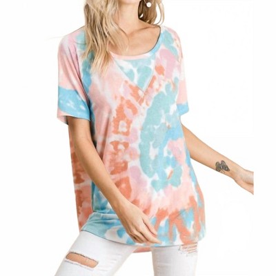 Women's Mint Tie Dye Top - BiBi