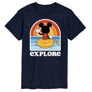 Men's - Disney - Mickey Kayak Explore Short Sleeve Graphic T-Shirt - 1 of 4