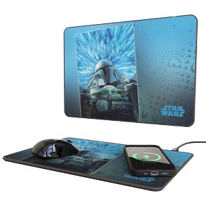 Star Wars Mandalorian Portrait 15-Watt Wireless Charger and Mouse Pad - 1 of 3