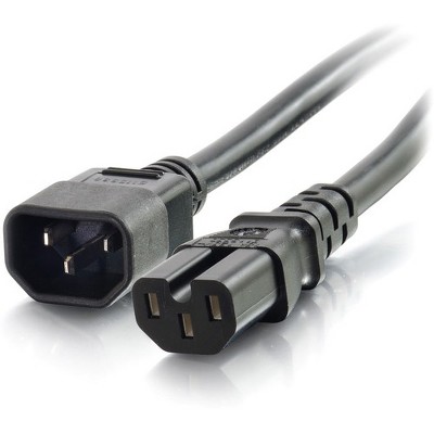 C2G 3ft 14AWG 250 Volt Power Cord (IEC C14 to IEC C15) - For PDU - 14 Gauge - 250 V AC - Black - 3 ft Cord Length