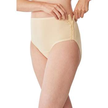 Comfort Choice Women's Plus Size Stretch Cotton Brief 5-pack - 10, White :  Target
