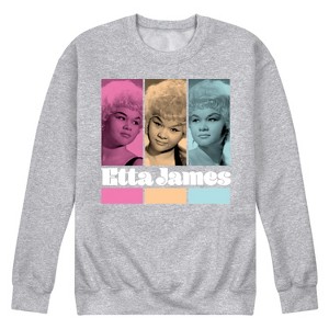 Men's - Etta James - Etta James Portrait Trio Graphic Fleece Sweatshirt - 1 of 4