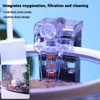 Mini Fish Tank Kit 6Pcs Goldfish Betta Fish Tank with Silent Filter Oxygen Generator Desktop Aquarium for Home Office - 3 of 4