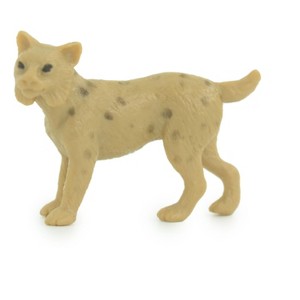 Collectible Wildlife Gifts | Bobcat, Cub, Nice Rubber Animal, Educational, Realistic Cat, Hand Painted,  Model,   Gift,     2 Inches      SF74 B103 - 1 of 4