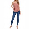 Women's Strappy Back Trapeze Knit Camisole - BluIvy - 2 of 4