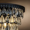 ALOADECOR 3-Lights 12 " Teardrop Glass Chandelier  Pendant Lamp - 3 of 4