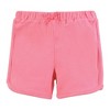 Hudson Baby Infant Girls Shorts Bottoms 4-Pack, Cheerful Flower - 4 of 4