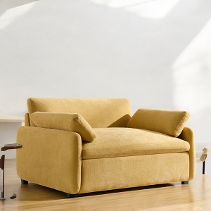 Mshliw 50" Oversized Chenille Single Sofa Chair, Lounge Armchair with Extra-Wide & Deep Seat, Comfy Upholstered Couch with Pillows for Living Room - 1 of 4
