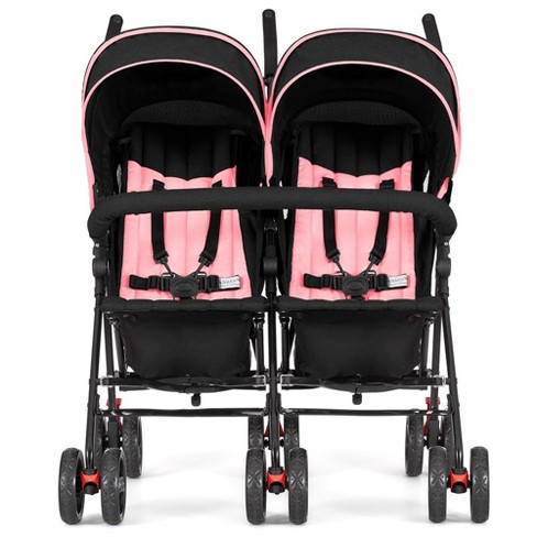 Dream On Me Volgo Twin Umbrella Stroller Pink Target