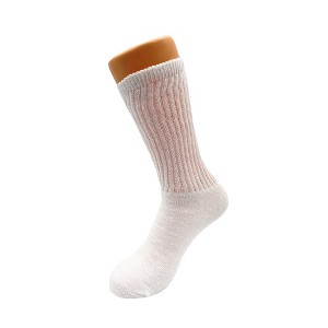 Long Cotton Crew Socks for Women – 3 Pairs, Cushioned Sole, Breathable & Comfortable Mid-Calf Socks, Size 9-11 - 1 of 1