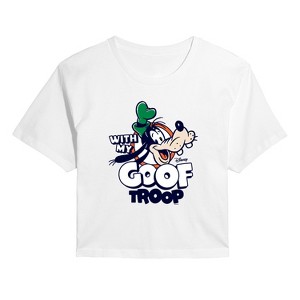 Women's - Disney - My Goof Troop Cropped Graphic T-Shirt - 1 of 4