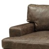 41" Silchester Chair Oak/Distress Chocolate Leather with RF Side Pocket - Acme Furniture - image 2 of 4