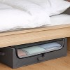 FDW 2 Pack Under Bed Storage Bins 53L with Wheels for Clothes - 2 of 4