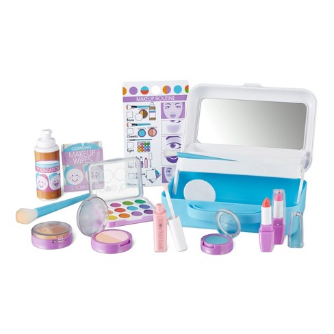 Fake Makeup Toy Girl Gifts - Fake Make Up Kit Pretend Make up Set for Kids  Girl Children Princess Play Makeup Game Christmas Birthday Gifts for 3 4 5