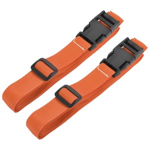 Unique Bargains Backpack Travel Adjustable Suitcase Belt with Quick Release Buckle 2 Pcs - 1 of 4