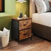 GALAXHERO Nightstand Set of 2, 2 Drawer Dresser for Bedroom, Bedside Furniture, Night Stand, End Table with Fabric Bins for Bedroom, Closet - 3 of 4