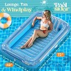 Premium Inflatable Tanning Pool Lounger – 4-in-1 Multipurpose Suntan Tub & Pool Float for Adults – Sunbathing Inflatable Raft - 2 of 4