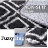 Area Rug for Living Room Bedroom Machine Washable Modern Diamond Rug Non-Slip Medium Pile Stain-Resistant Dining Accent Carpet - 4 of 4