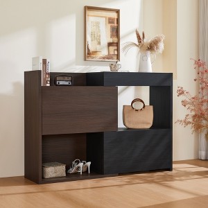 TIRAMISUBEST 32.5''-58.8'' Extendable & Rotating Shoe Cabinet with 1 Drawer - 1 of 4