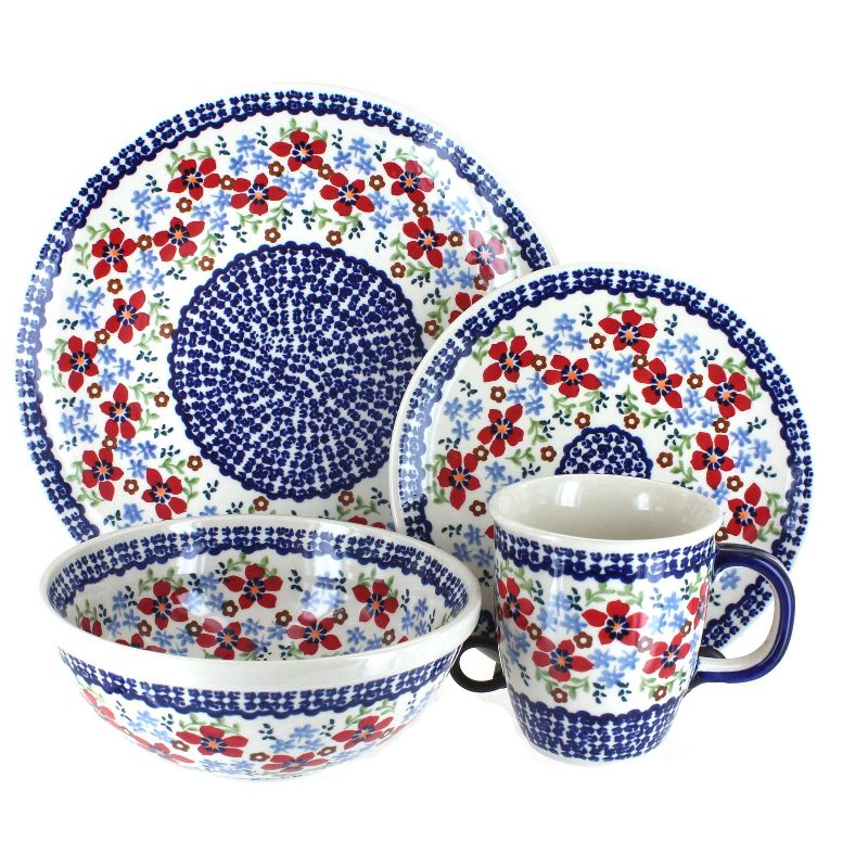 Blue Rose Polish Pottery Manufaktura Dinnerware (16PC), 1 of 3