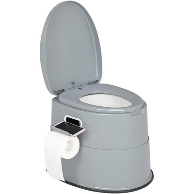 VINGLI Portable Toilet | Indoor Outdoor Commode w/Detachable Inner Bucket & Removable Paper Holder, for Emergency Use
