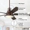 Casa Vieja 60" Wind and Sea Farmhouse Rustic Indoor Outdoor Ceiling Fan 5 Blade LED Light Remote Control Oil Rubbed Bronze Finish Bedroom Patio - 3 of 4