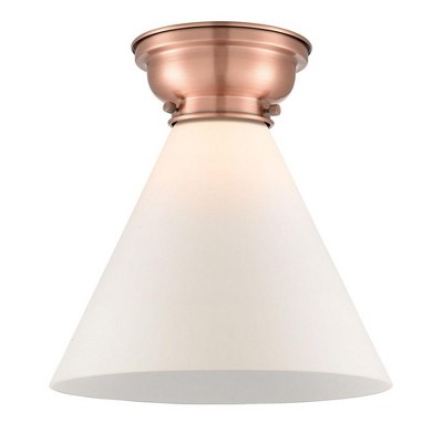 Cone - 1 Light Flush Mount In Industrial Style-11.4 Inches Tall and 12 Inches Wide