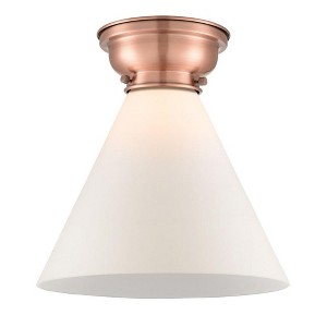 Cone - 1 Light Flush Mount In Industrial Style-11.4 Inches Tall and 12 Inches Wide - 1 of 1